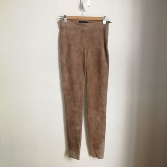 MACKAGE Oyster Navi-y m Lambskin Leather Stretchy Leggings Pants Size 2 NWT - Picture 15 of 16
